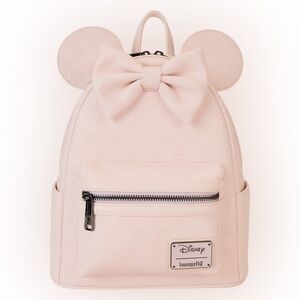 Loungefly Disney Pink Classic Checkers Minnie Mouse Mini Backpack